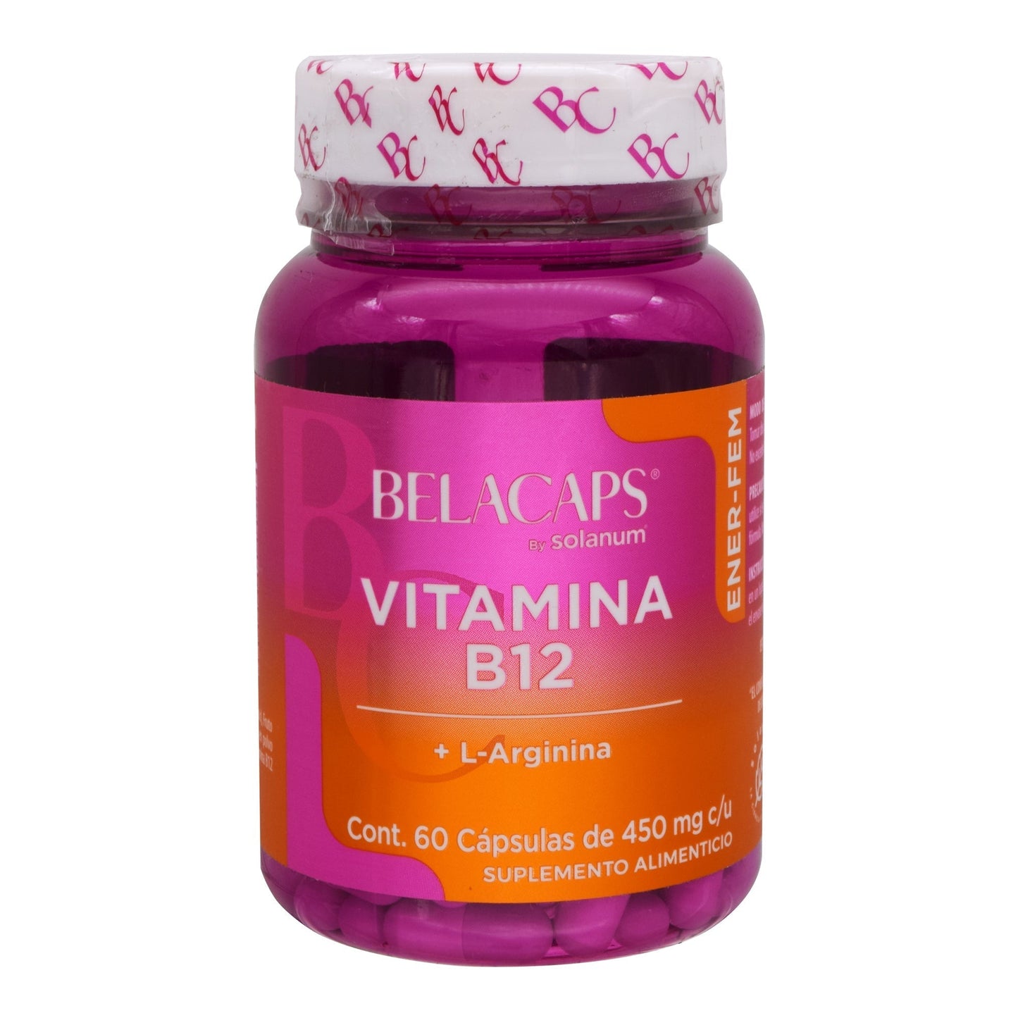 Vitamina B12 L Arginina 60 Cápsulas (SOLANUM BELACAPS)