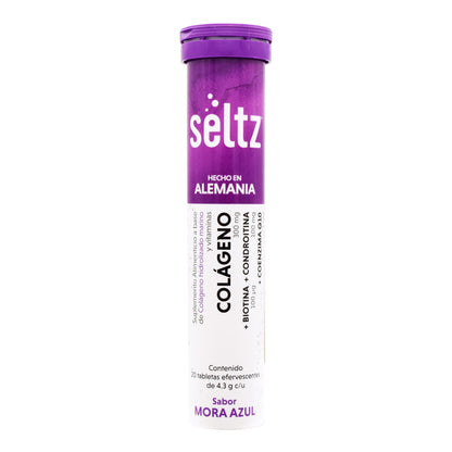 Colageno Biotina Condroitina Coenzima Q10 Efervescente 20 Tabletas (SELTZ)