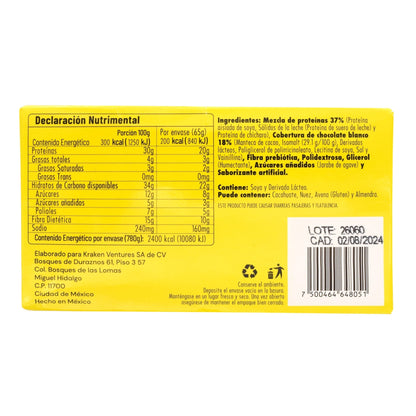 Barra De Proteina Vainilla Caramelo 65G (Paquete 12) (REBEL)