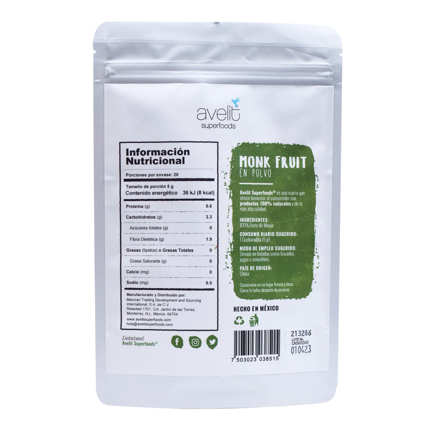 Fruto Del Monje 100 G (AVELIT)