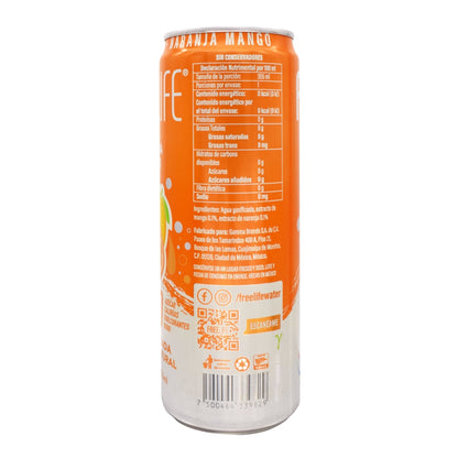 Agua Gasificada Naranja Mango 355 Mililitros (FREELIFE)