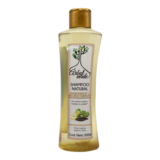 Shampoo Engrosador Y Reestructurante 500 Mililitros (ARBOL VERDE)