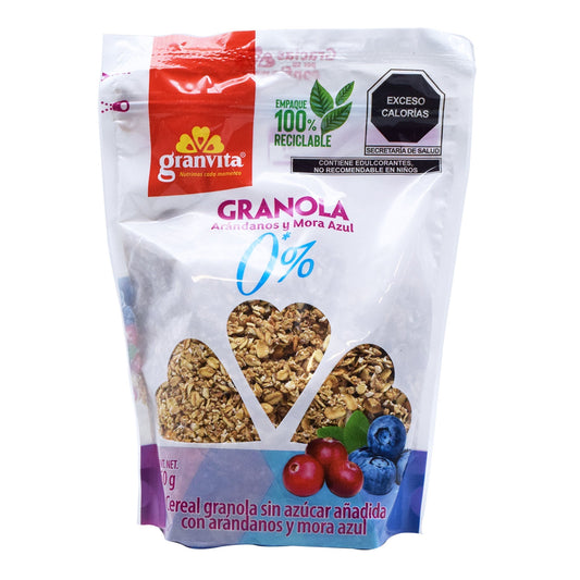 Granola 0% Azucar Con Arandanos 350 G (GRANVITA)