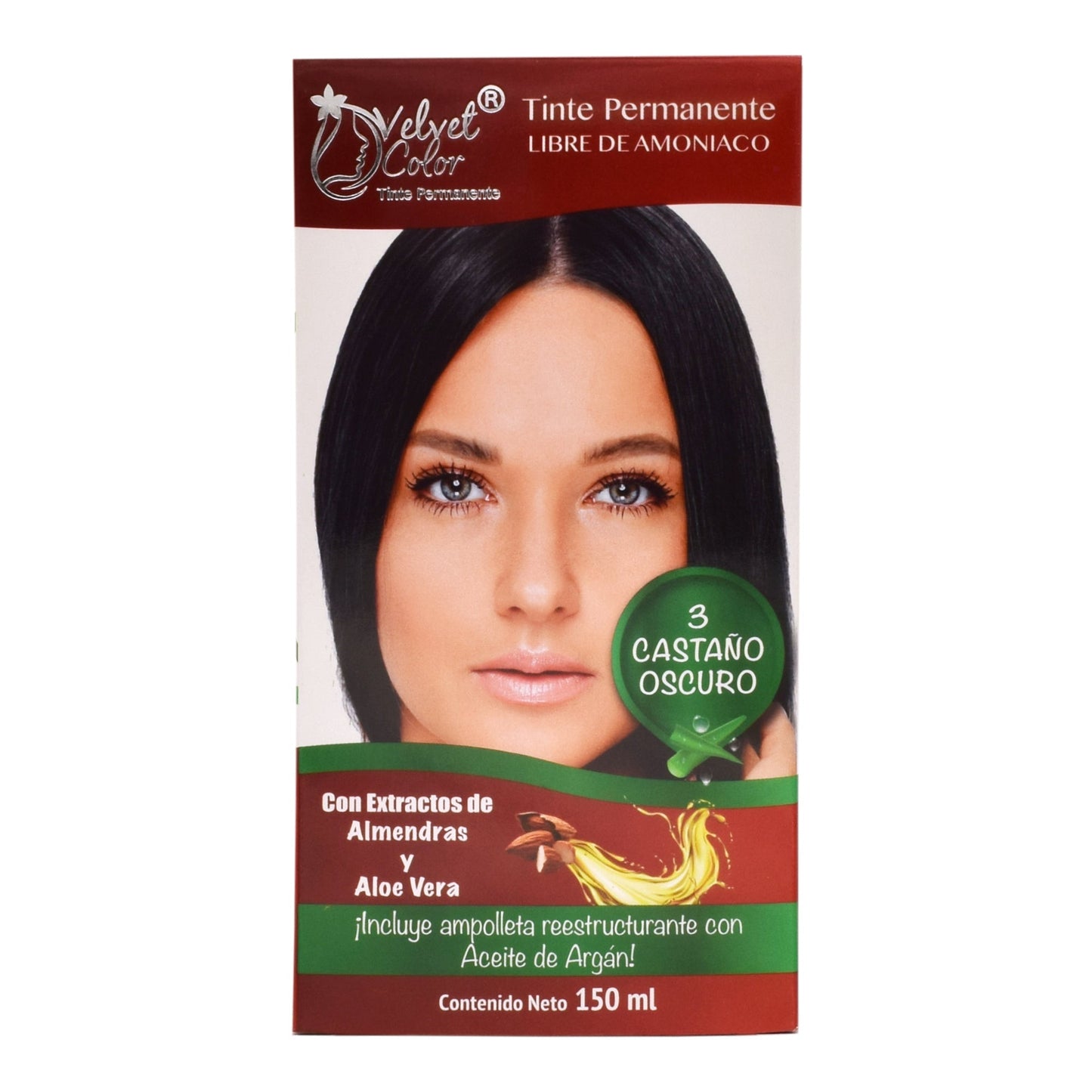 Tinte Castaí±o Oscuro 150 Mililitros (VELVET COLOR)