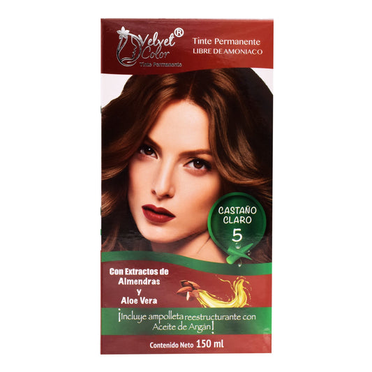Tinte Castaí±o Claro 150 Mililitros (VELVET COLOR)