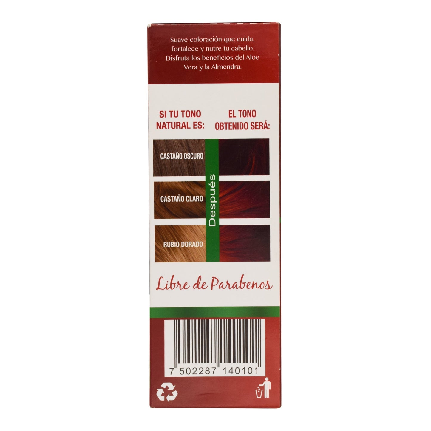 Tinte Rubio Cobrizo Caoba 150 Mililitros (VELVET COLOR)