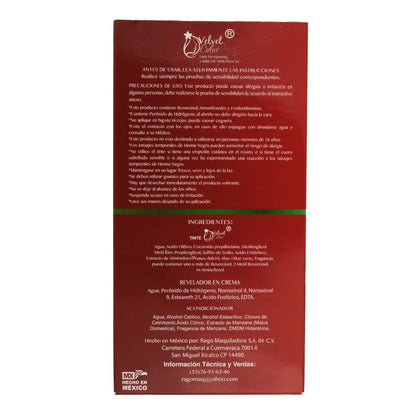 Tinte Rubio Cobrizo Caoba 150 Mililitros (VELVET COLOR)