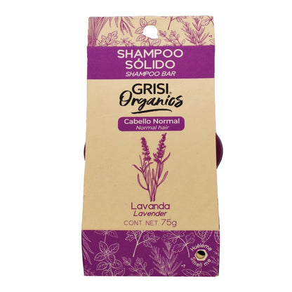 Shampoo Solido Lavanda 75 G (GRISI ORGANICS LAVAN)