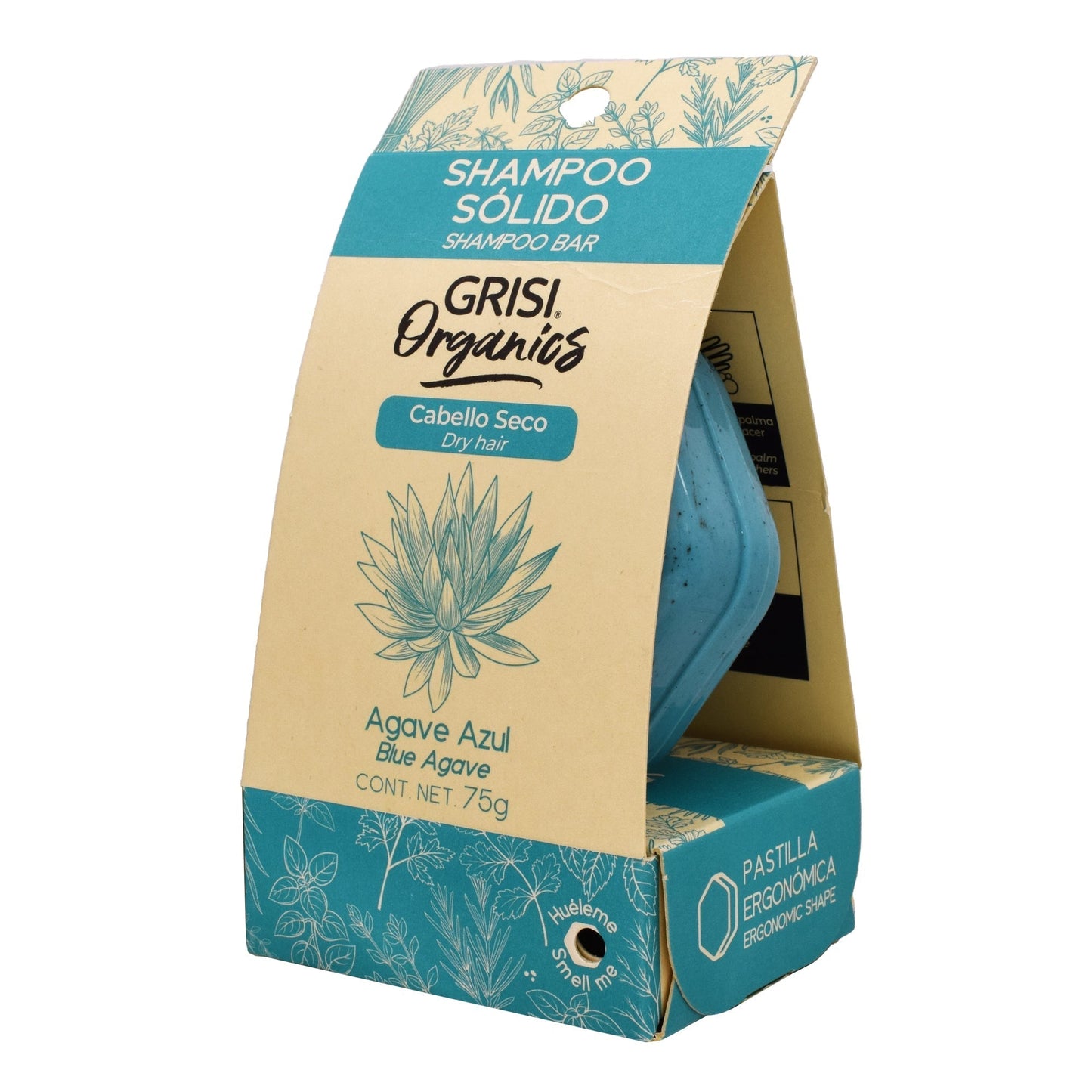 Shampoo Solido Agave Azul 75 G (GRISI ORGANICS AGAVE)