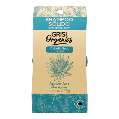 Shampoo Solido Agave Azul 75 G (GRISI ORGANICS AGAVE)