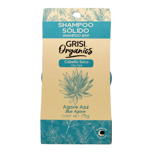 Shampoo Solido Agave Azul 75 G (GRISI ORGANICS AGAVE)