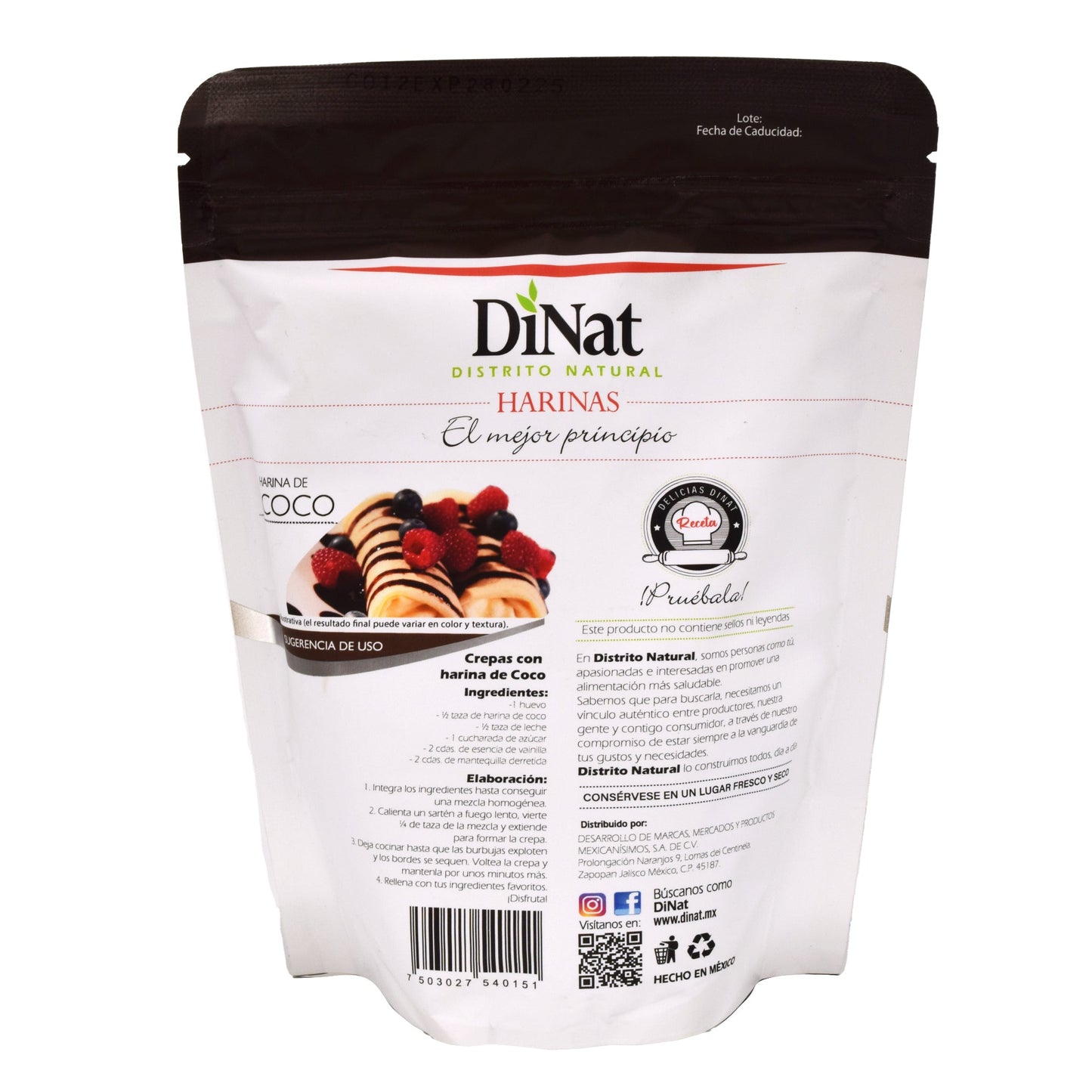 Harina De Coco 350 G (DINAT)