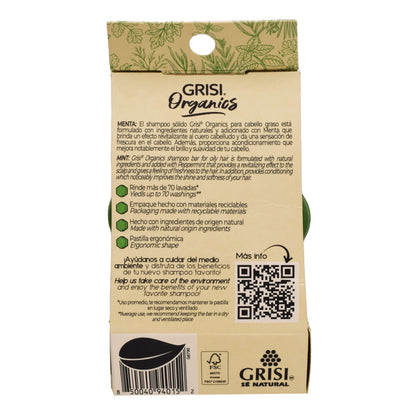 Shampoo Solido Menta 75 G (SHAMPOO ORGANICS MEN)