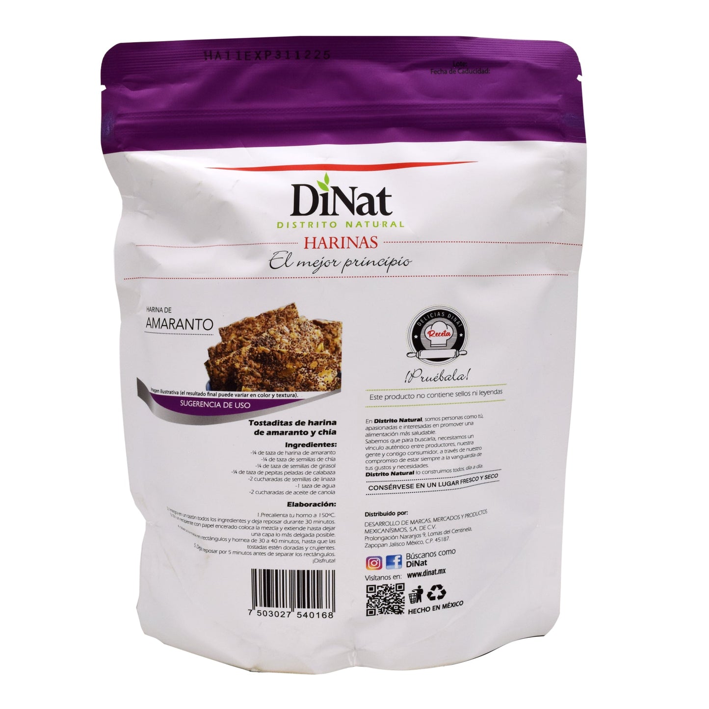 Harina De Amaranto 350 G (DINAT)