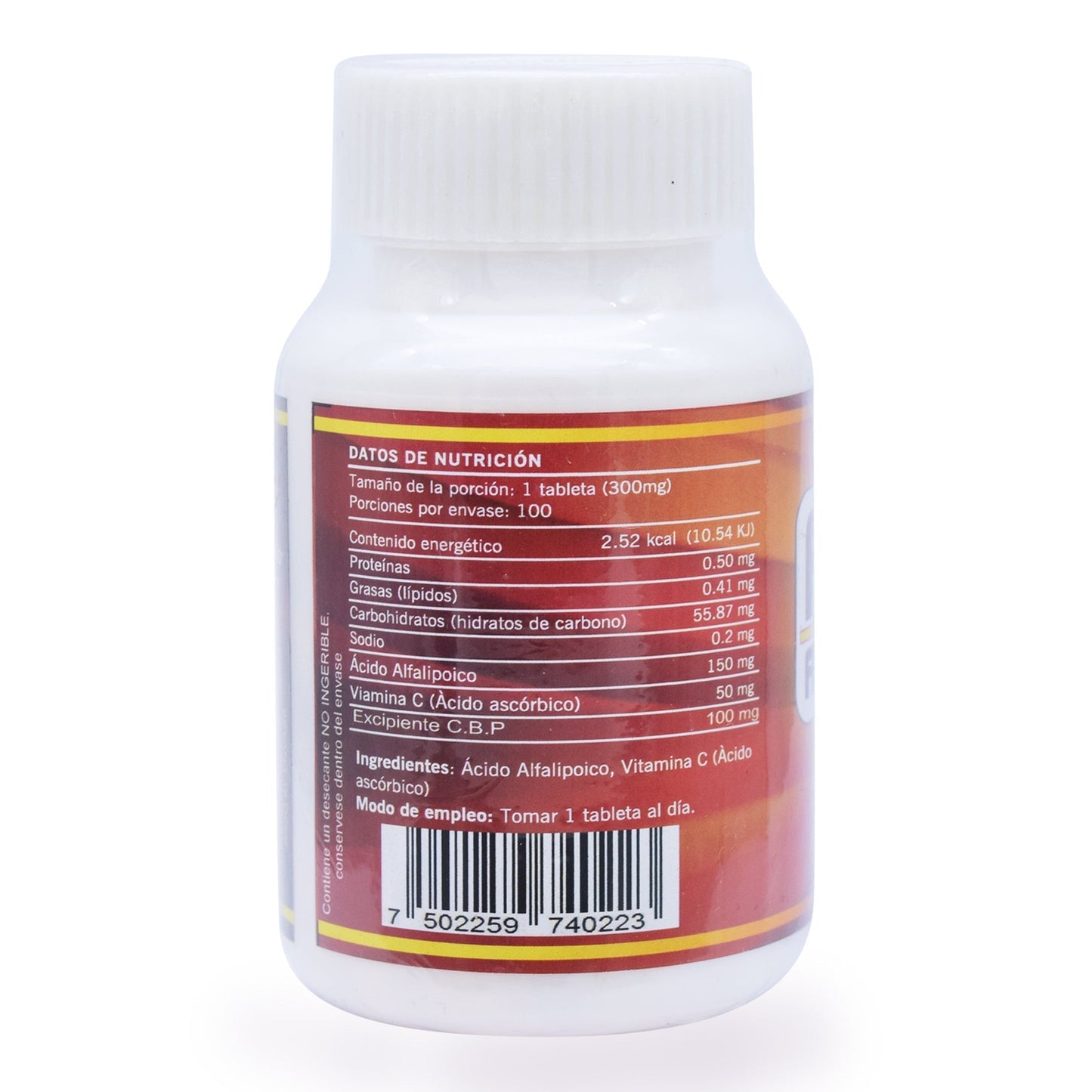 Acido Alfa Lipoioco 100 Tabletas (GNOPHARMA)