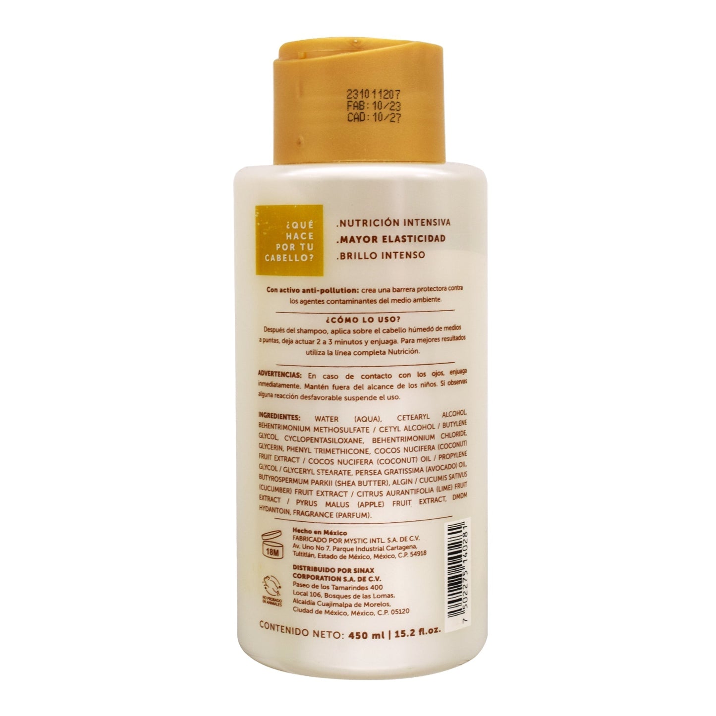Acondicionador Nutricion 450 Mililitros (BIOMETIK)