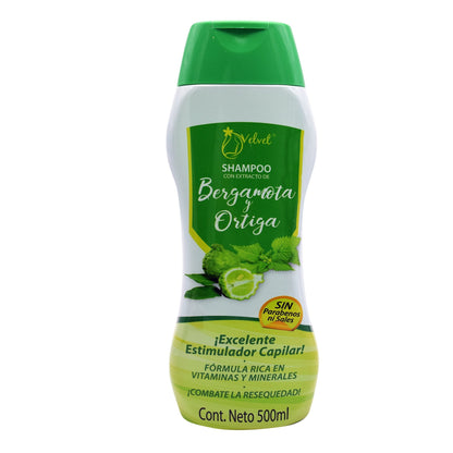Shampoo Bergamota Y Ortiga 500 Mililitros (VELVET)