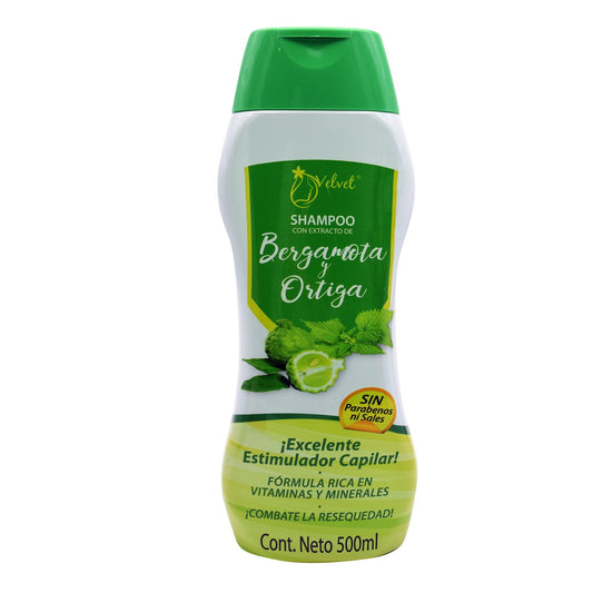 Shampoo Bergamota Y Ortiga 500 Mililitros (VELVET)