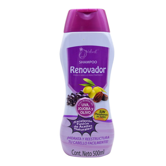 Shampoo Aceite De Uva, Jojoba Y Olivo 500 Mililitros (VELVET)
