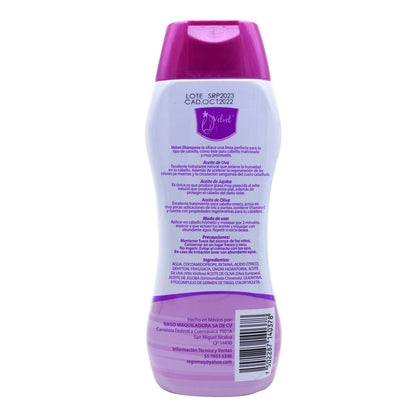 Shampoo Aceite De Uva, Jojoba Y Olivo 500 Mililitros (VELVET)