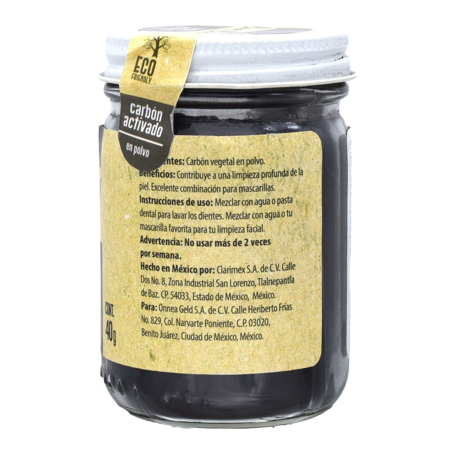 Carbon Activado 40 G (BAM BOO)