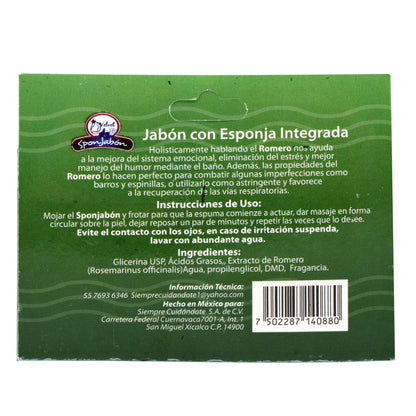 Esponjabon Extracto De Romero 100 G (VELVET)