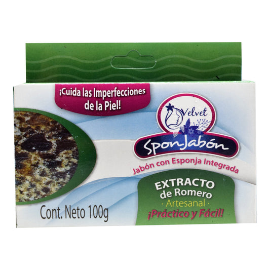 Esponjabon Extracto De Romero 100 G (VELVET)