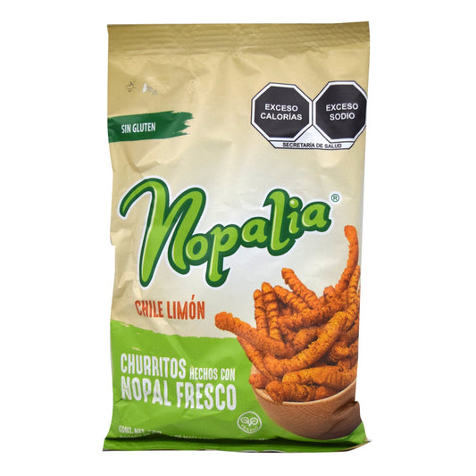 Churritos Con Chile Limon 80 G (NOPALIA)