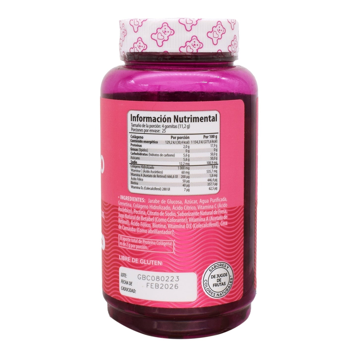 Colageno Mas Biotina Gomitas 280 G (BELABEAR)