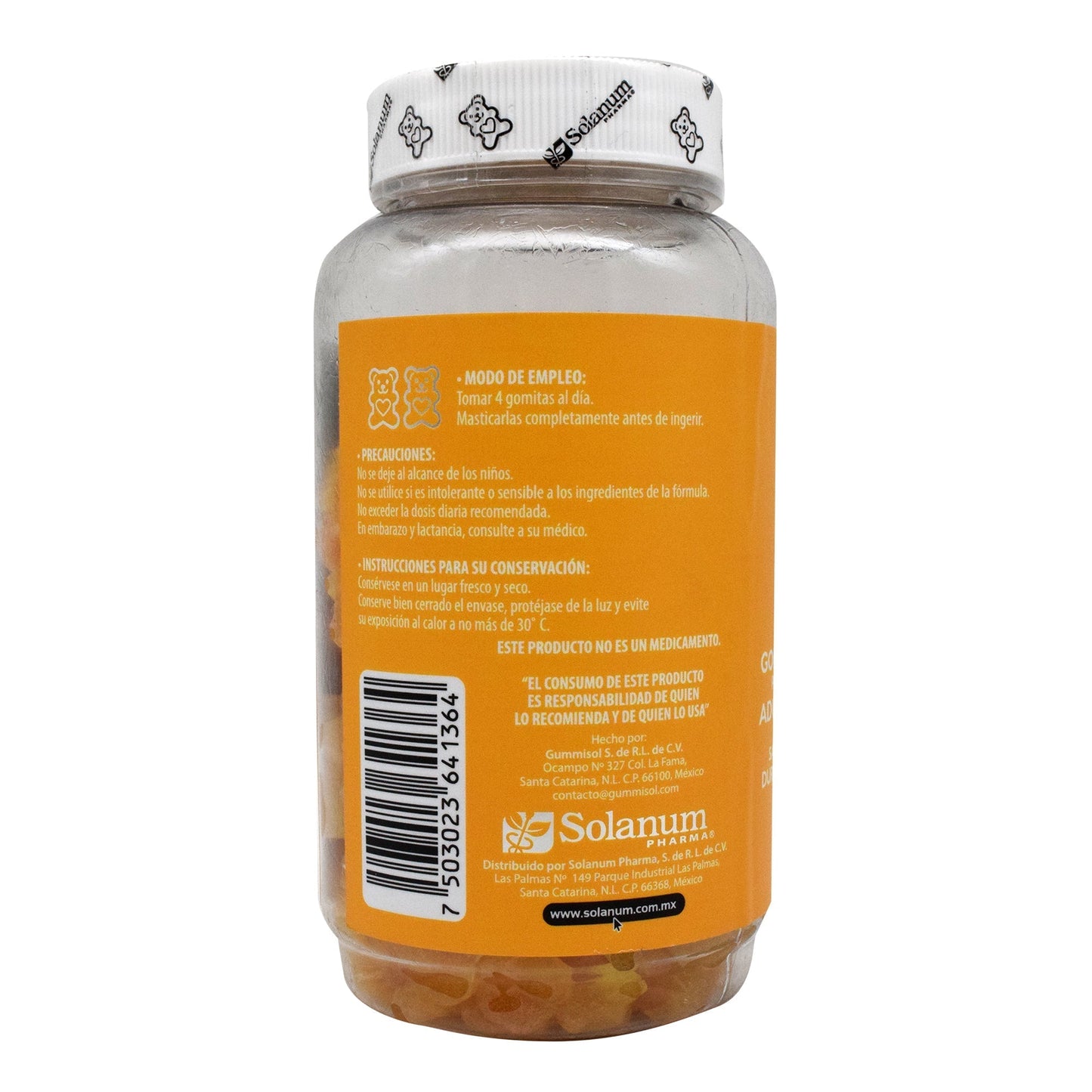 Gomitas De Vitamina E Durazno 280 G (BELABEAR)