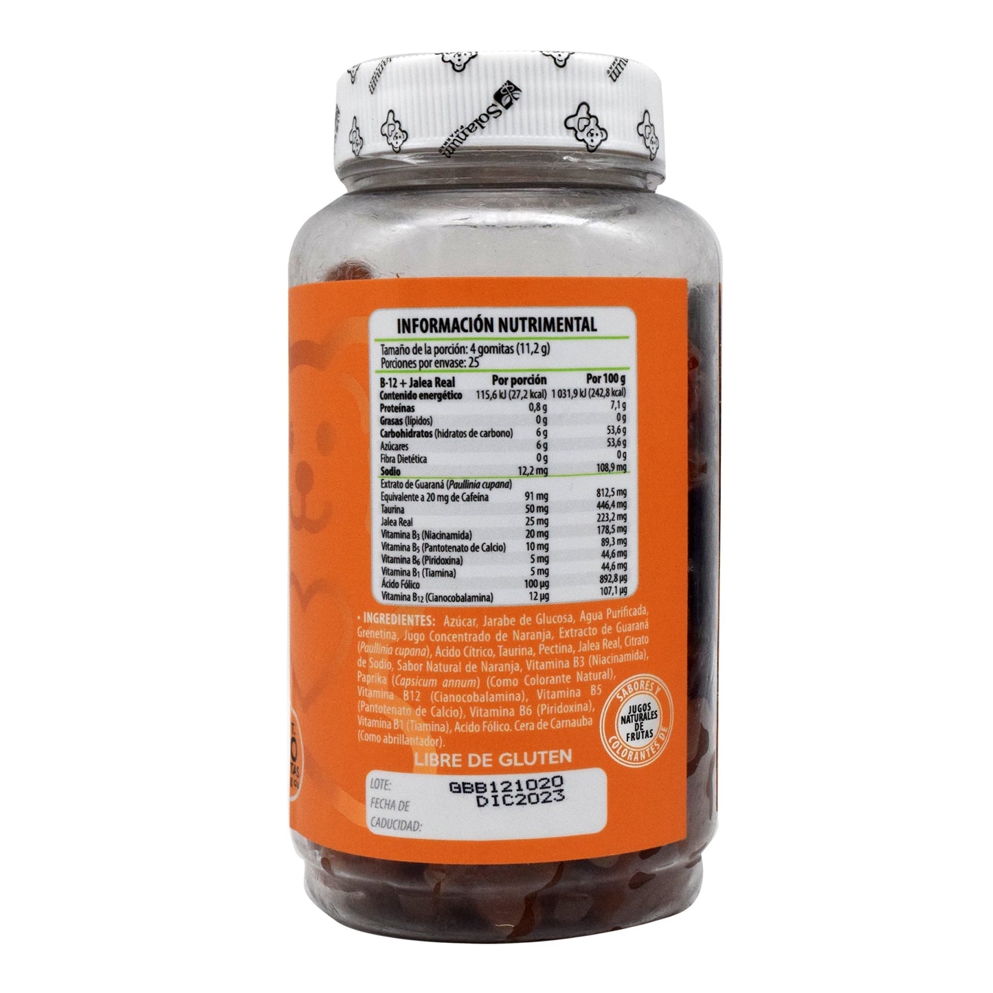 Gomitas De Vitamina B12 Naranja 280 G (BELABEAR)