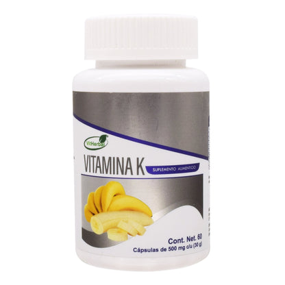 Vitamina K 60 Cápsulas (VIT HERBAL)
