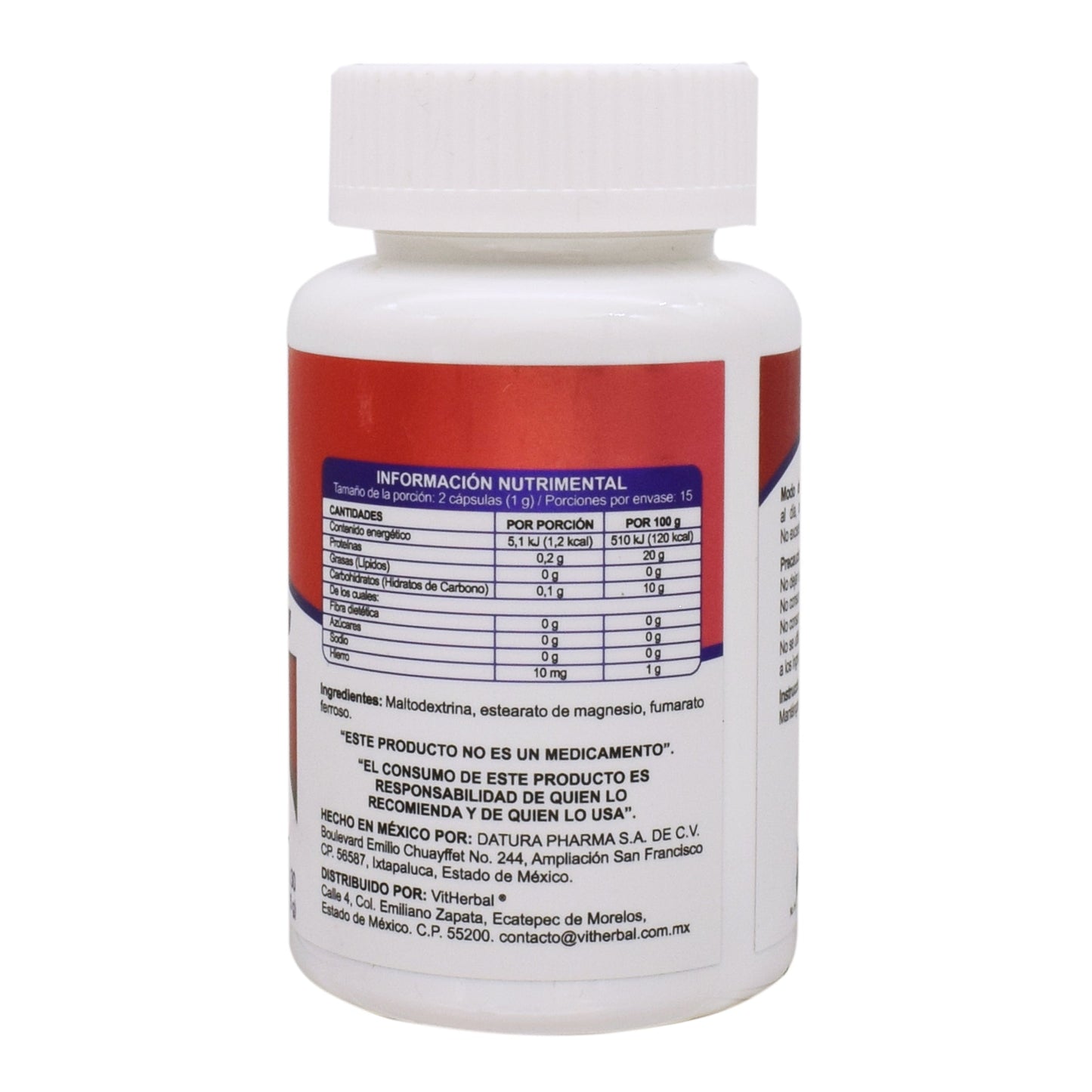 Hierro 30 Cápsulas (VIT HERBAL)