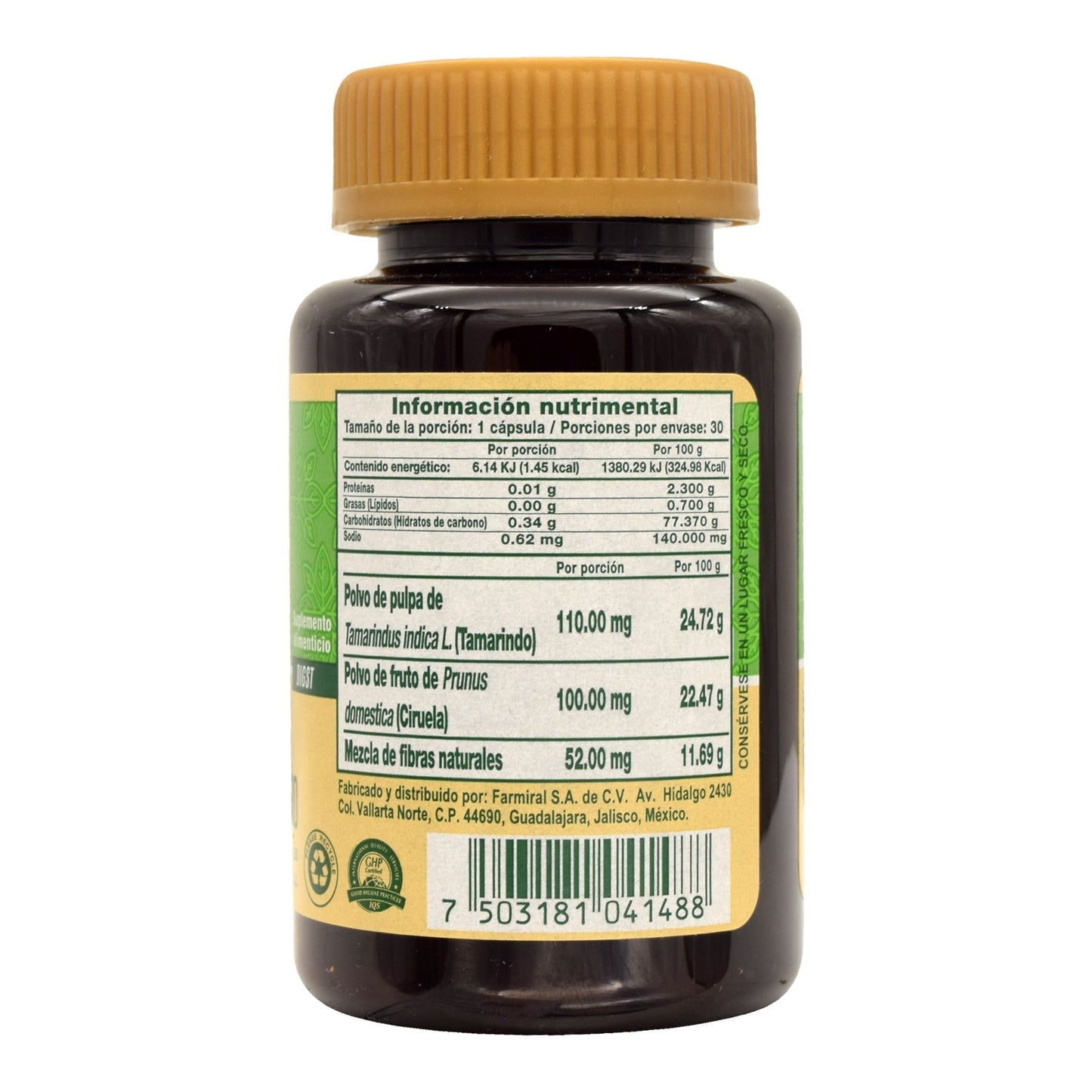 Tamarinlax 30 Cápsulas (BIOMIRAL)
