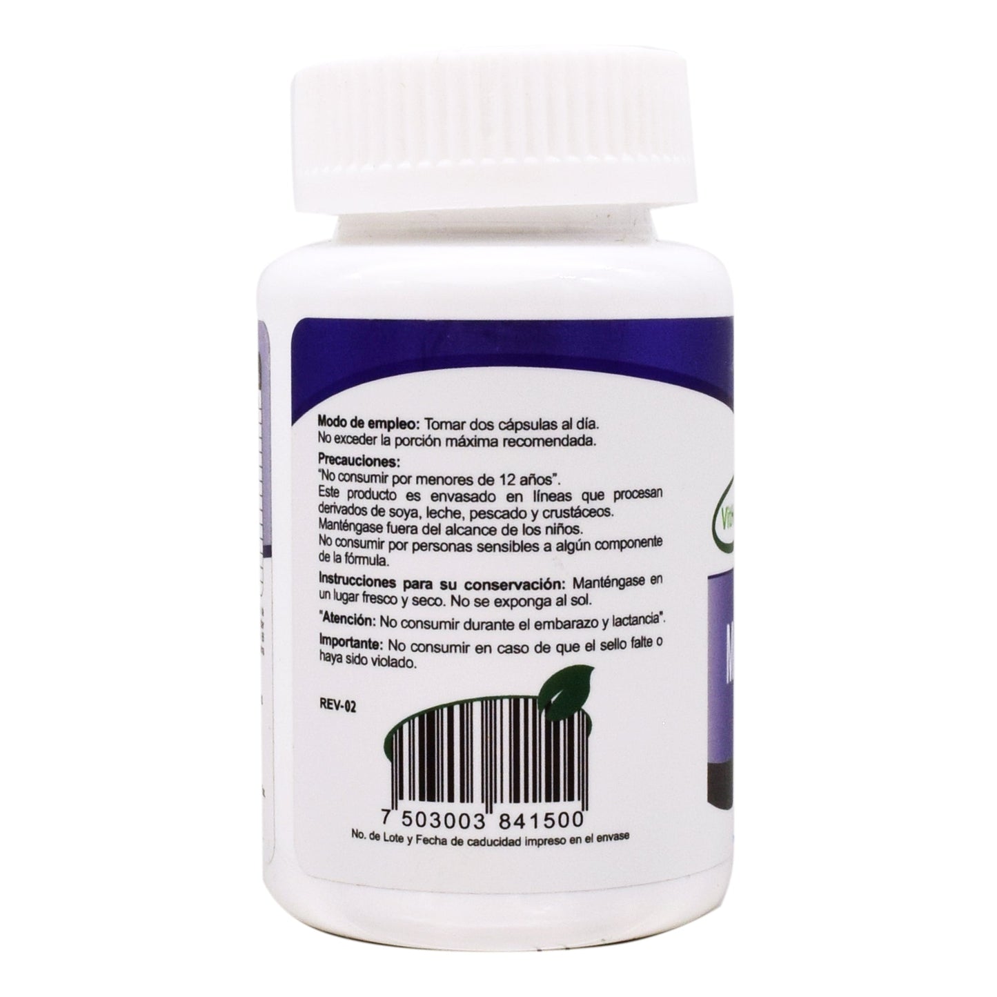 Cloruro De Magnesio 60 Cápsulas (VIT HERBAL)