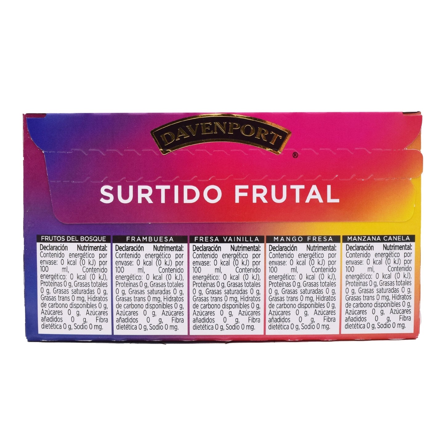Te Surtido Frutal 20 Sob (DAVENPORT)