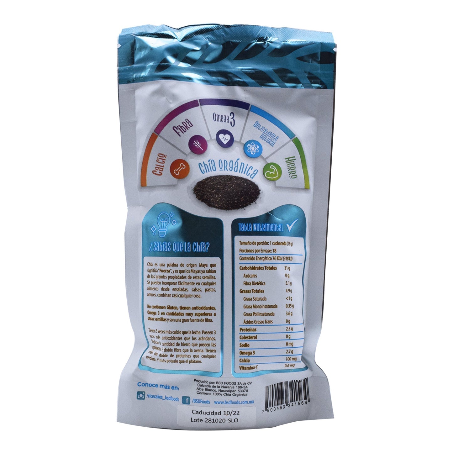 Chia Organica 270 G (BSD FOODS)