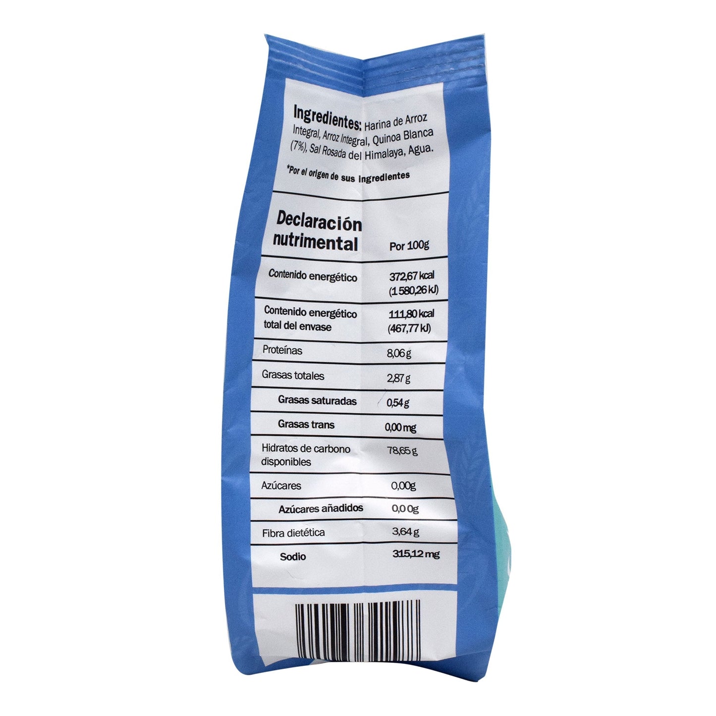 Mini Galletas De Arroz Con Quinoa Y Sal Rosa 30 G (BSD FOODS)