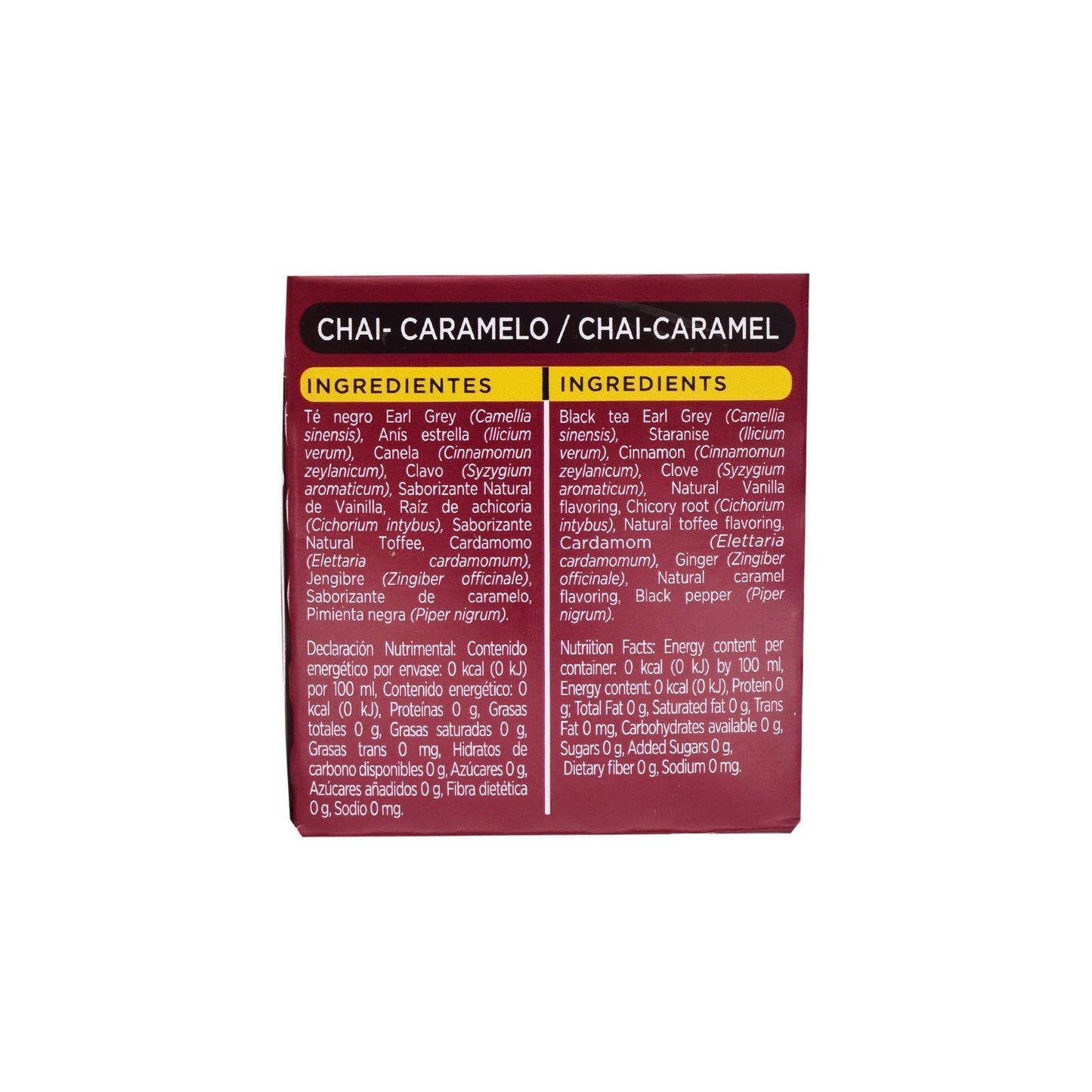 Te Chai Caramelo 20 Sob (DAVENPORT)