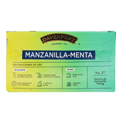 Te Manzanilla Menta 20 Sob (DAVENPORT)