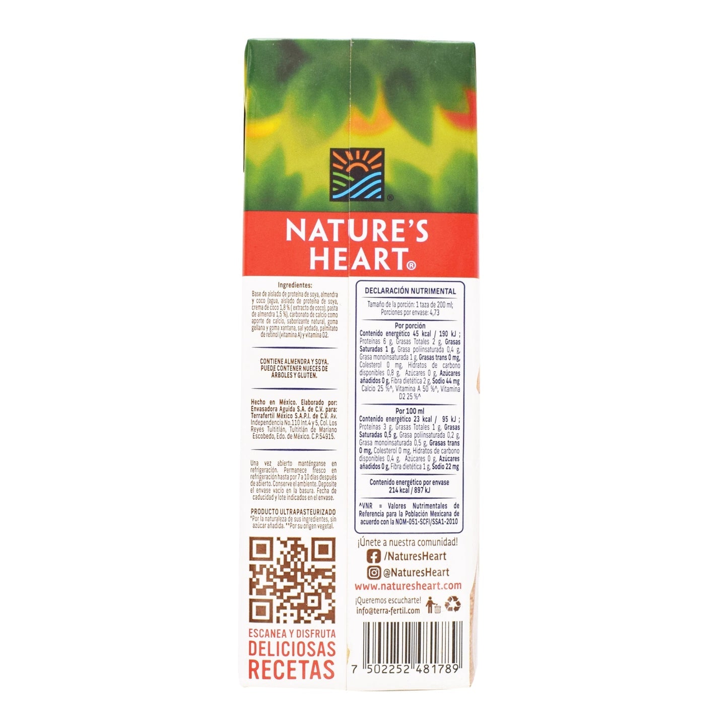 Bebida De Almendra Y Coco 1 L (NATURES HEART)