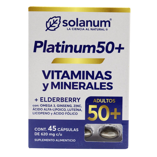 Platinum 50 Mas Elderberry 45 Cápsulas (SOLANUM)