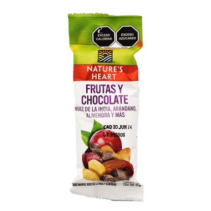 Frutas Y Chocolate 35 G (Paquete 12) (NATURES HEART)