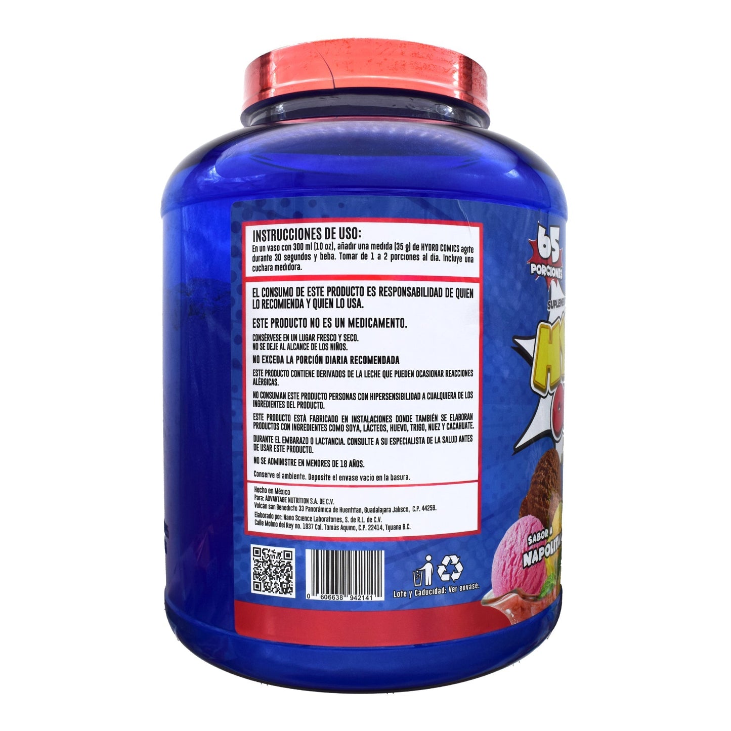 Proteina Suero De Leche Hidrolizada Napolitano 5 Lb (COMICS ENERGY)