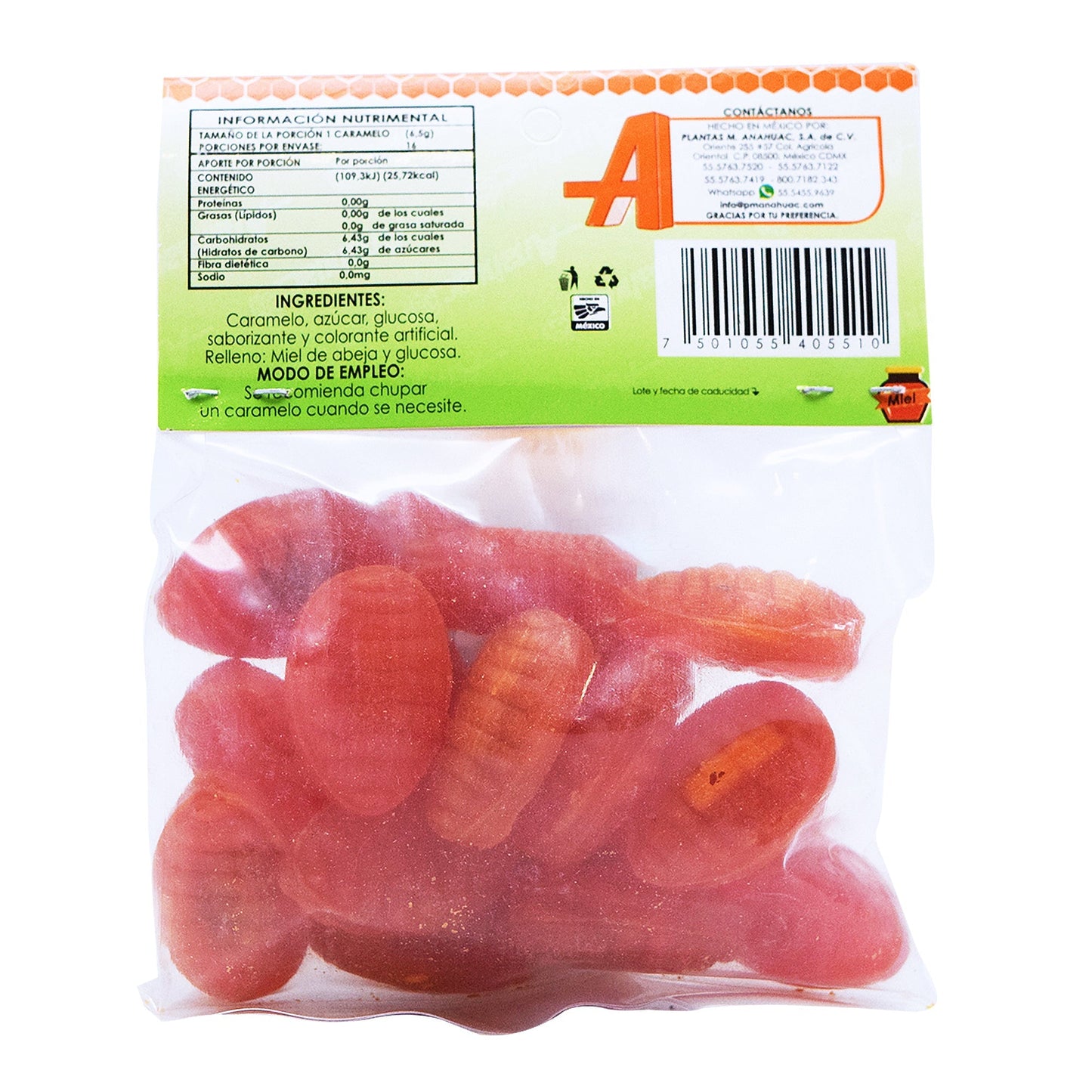 Caramelo De  Miel 100 G (ANAHUAC)