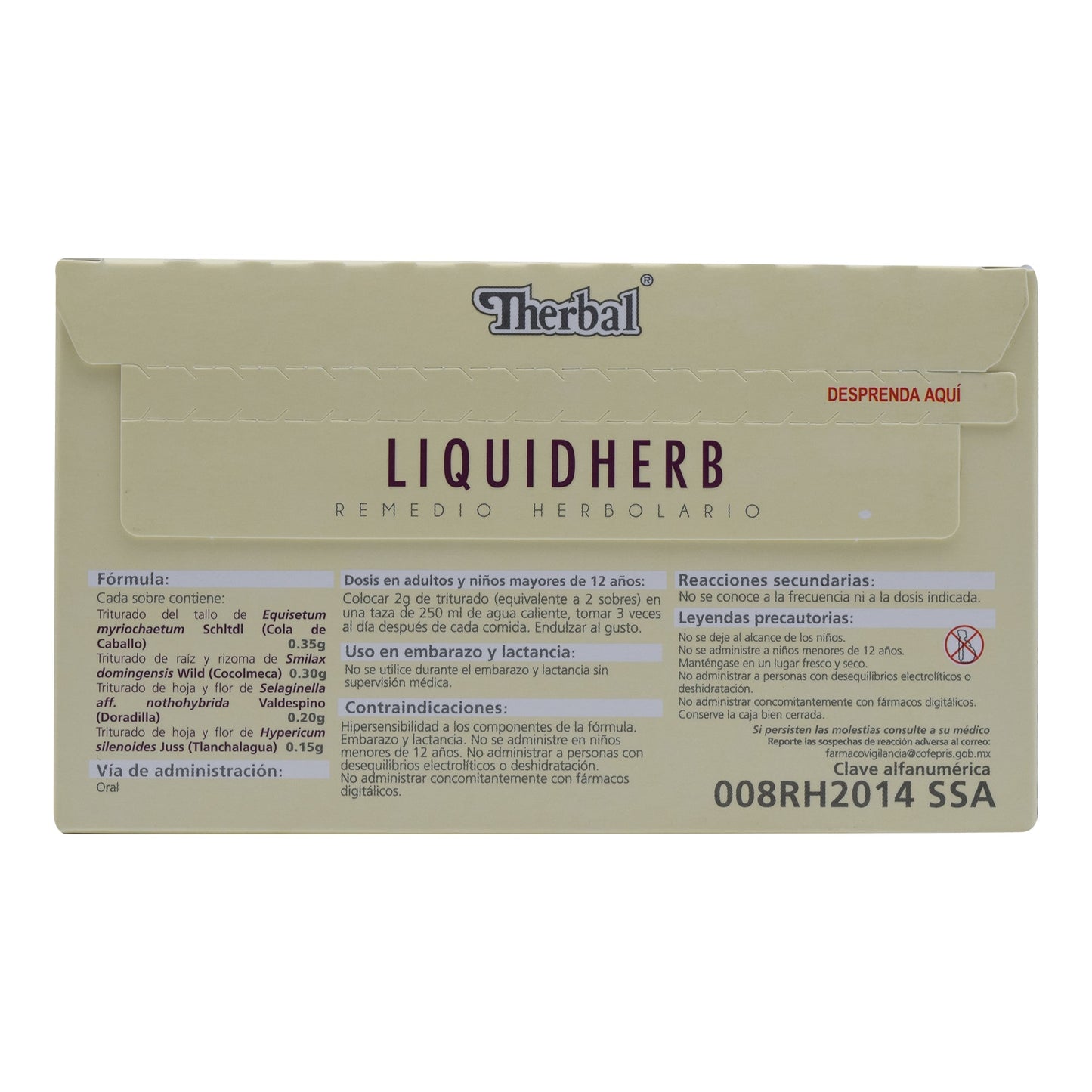 Te Liquidherb Remedio Herbolario 25 Sob (THERBAL)
