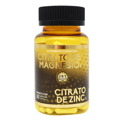 Citrato De Magnesio Y Zinc 60 Cápsulas (JOY NATURA)