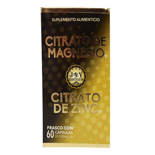 Citrato De Magnesio Y Zinc 60 Cápsulas (JOY NATURA)