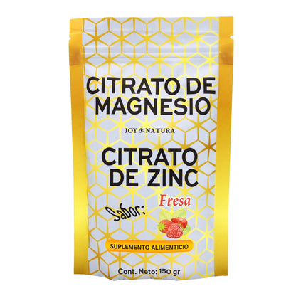 Citrato De Magnesio Zinc Sab Fresa 150 G (JOY NATURA)