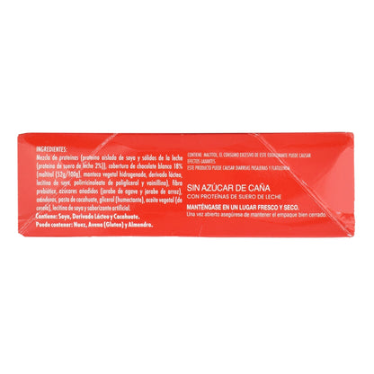Barra De Proteina Cubierta De Chocolate Frutos Rojos 65 G (Paquete 6) (FIBO BAR)